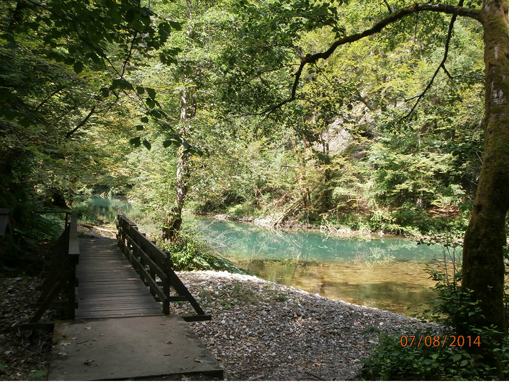 Trail along the river Kupa