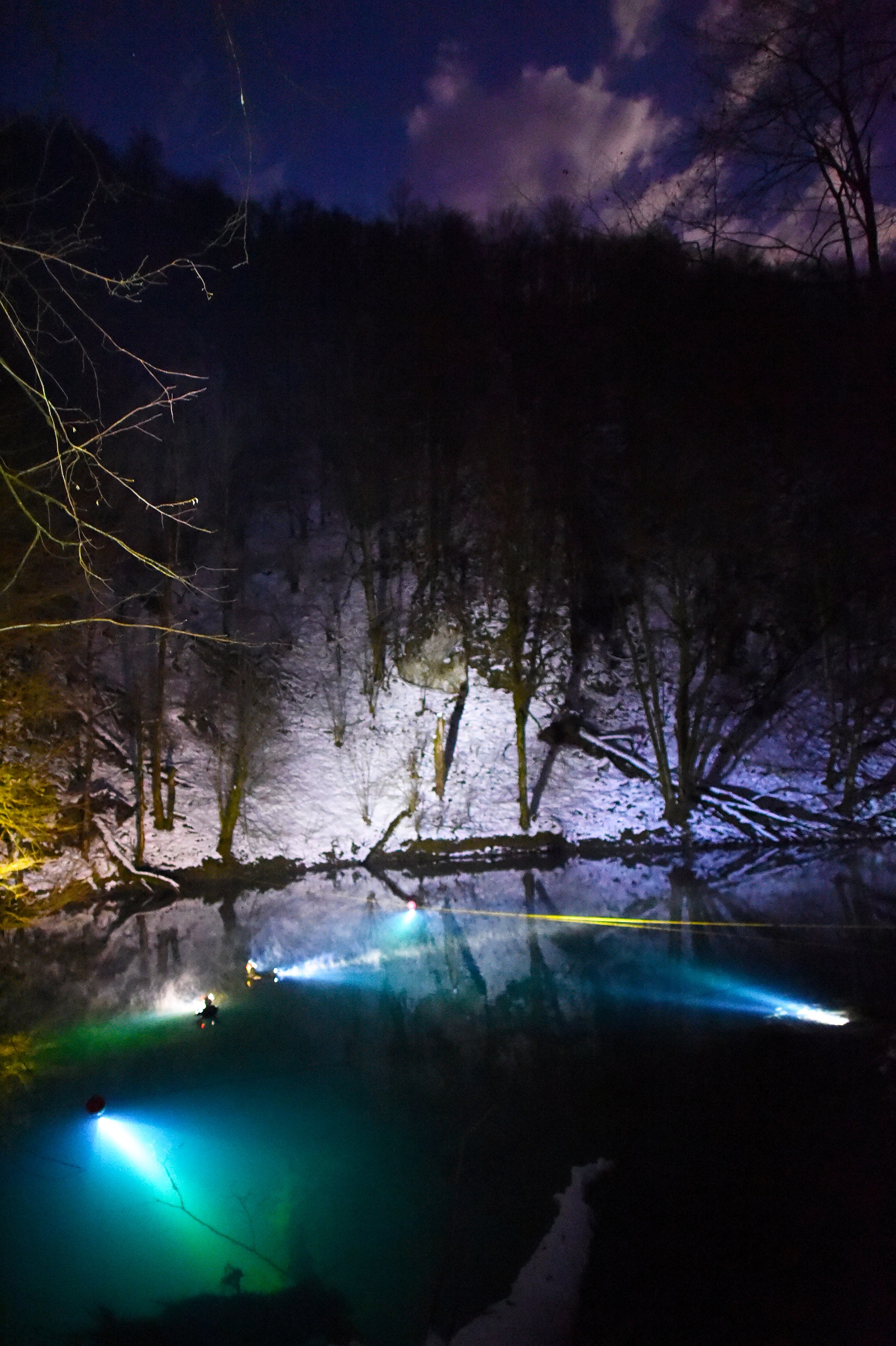 The Source at night